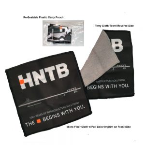 6" x 6" - "DoubleSide" 2-in-1 Microfiber & Terry Cloth Cleaning Towel