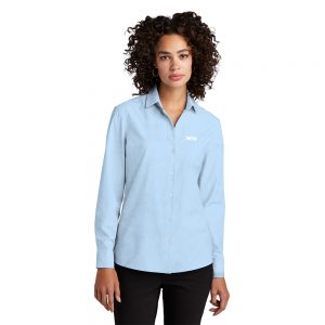 MERCER+METTLE Women's Long Sleeve Stretch Woven Shirt