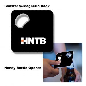Magnetic Coaster + Bottle Opener
