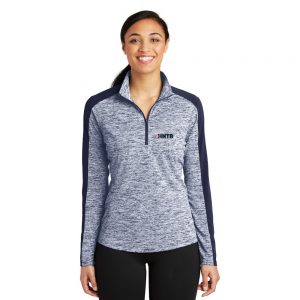 Sport-Tek Ladies PosiCharge Electric Heather Colorblock 1/4-Zip Pullover