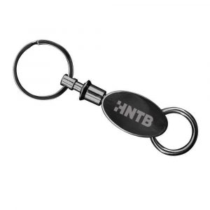 Gunmetal Elliptical Key Chain
