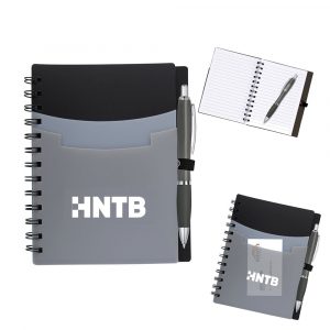 Tri-Pocket Notebook & Satin Pen